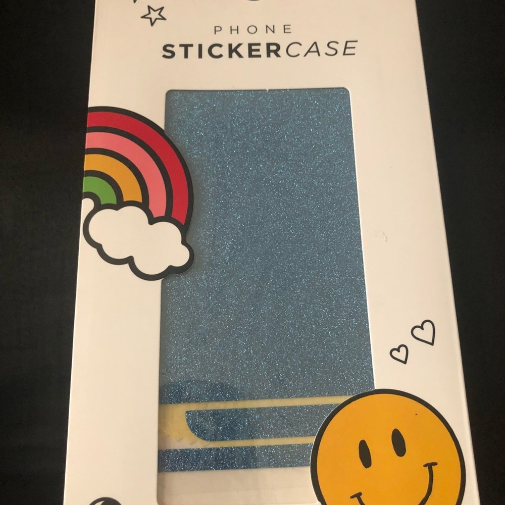Gorgeous Blue Glittery Phone Sticker Case